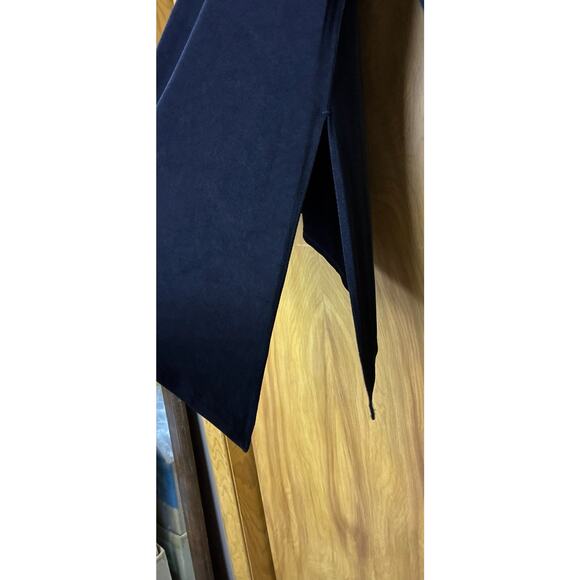 Chico’s Travelers Sz 3(XL-16) Longer Black Asymmetrical Side Slit 3/4 Slv Tunic - Picture 2 of 7